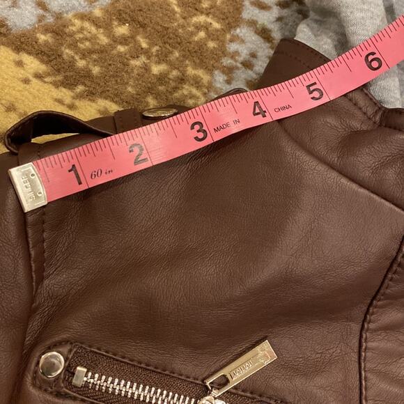 NWT Jou Jou hooded Faux Fur Moto Jacket - Picture 14 of 15